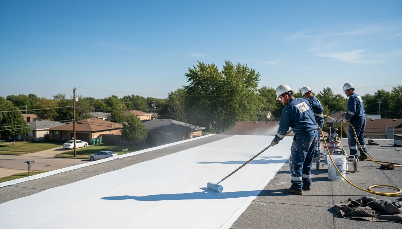 Commercial roof coating in Bolingbrook, IL near me